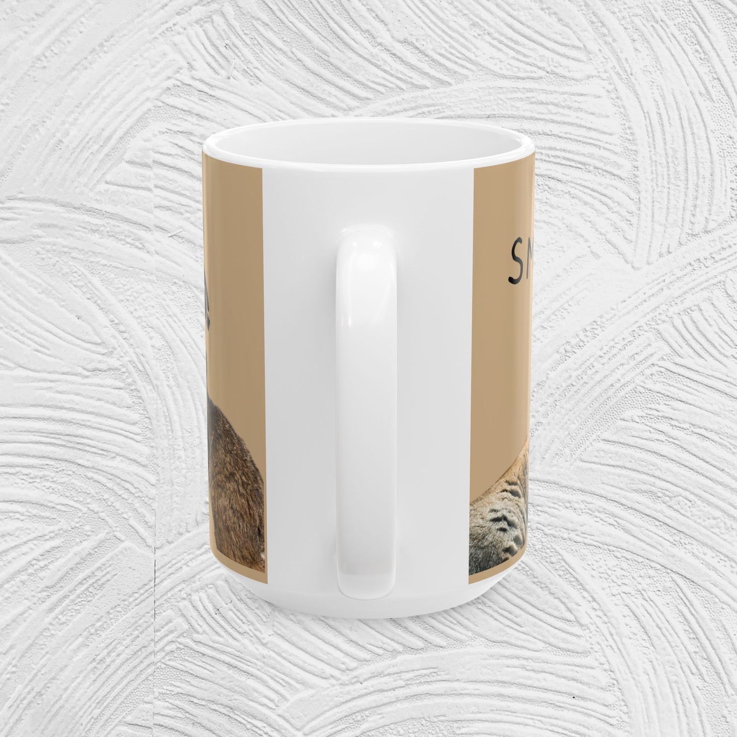 Funny Wombat Ceramic Mug - Smile for the Day - Unique Gift for Animal Lovers